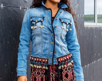 Denim Jacket , Tribal denim