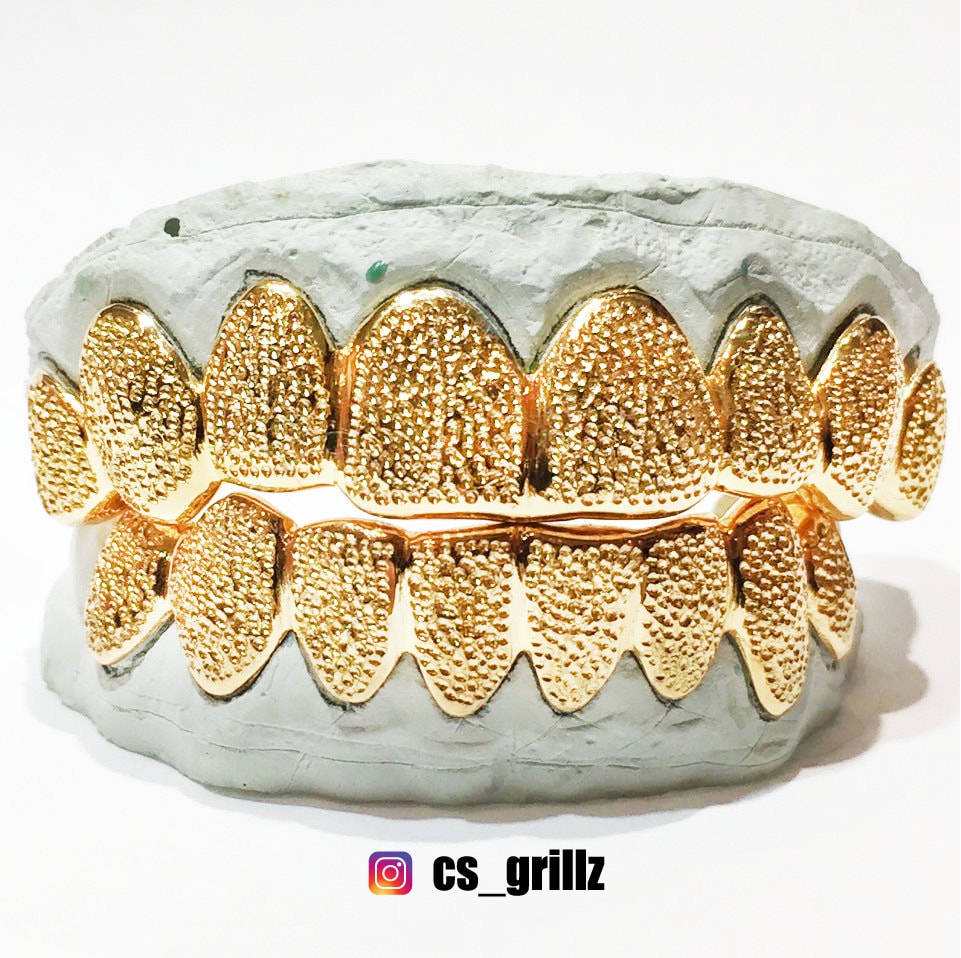 925 Sterling Silver W/ 18K Yellow Gold Plated Diamond Dust Cut Custom