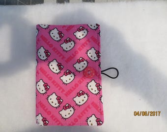 Fabric Notepad/Memo/Grocery list/ Organizer featuring Hello Kitty pattern