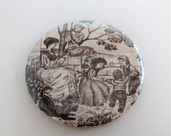 Victorian Countryside Pocket Mirror