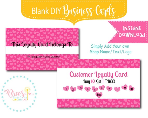 DIY Perfectly Posh Polka Dot Business Card Design Blank