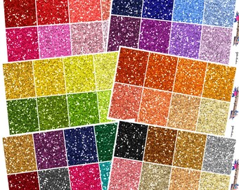 Glitter headers, glitter stickers, glitter, planner stickers, EC vertical, header planner stickers, header stickers