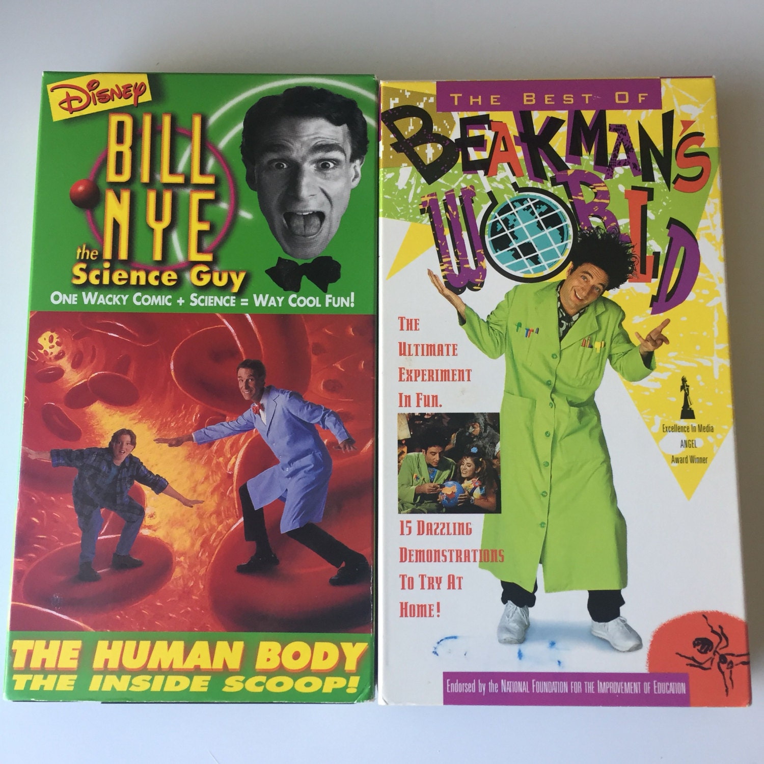 90's Vhs Bill Nye The Science Guy & Beakman's World