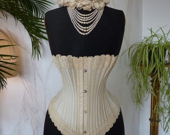 1890 MARINA Corset, antique Corset, Victorian Corset, antikes Korsett, Corset ancienne