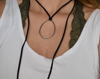 Handmade Layered Leather Choker