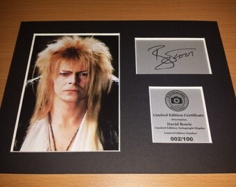 David Bowie Signed Autograph Display - Mounted And Ready To Be Framed - Ziggy Stardust