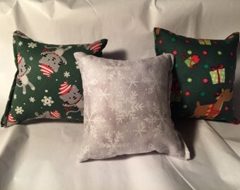 3 - Christmas catnip pillows