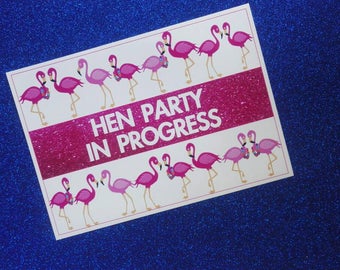 Pink Flamingo! Bachelorette Party Photo booth Props ! Hen Party Game ! Hen party photo booth ! Bachelorette party game!