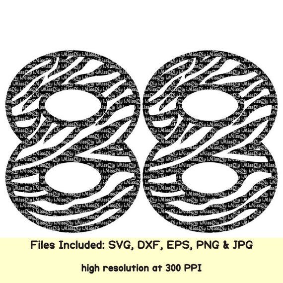 Zebra svg Zebra print NUMBER Svg Numbers monogram Svg files
