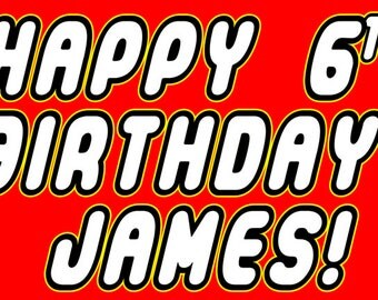 Lego Birthday Banner