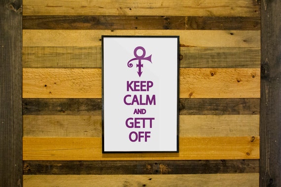 Prince Print - Gett Off, Framed Poster, Love Symbol, Keep Calm, Pop Culture, Music Memorabilia, Minnesota