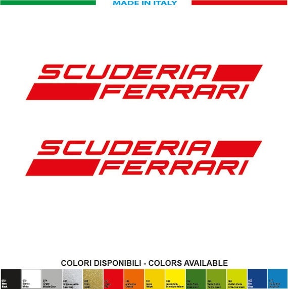 Kit SCUDERIA FERRARI Stickers 2 mm. 200xmm. 30Decals Stickers