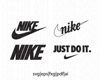 Nike Inspired Logo 4 Pack Vector Art, svg pdf dxf eps ai format download
