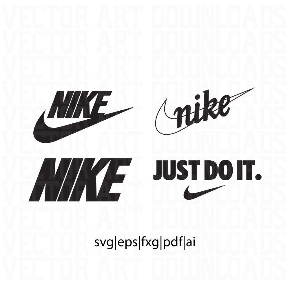 Download Nike Inspired Logo 4 Pack Vector Art svg pdf dxf eps ai
