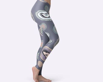 Festival Leggings, Yoga Print Tights, Unique Yoga Leggings, Boho Yoga Leggings, Patterned Tights, Pilates Leggings, Workout Womens Pants