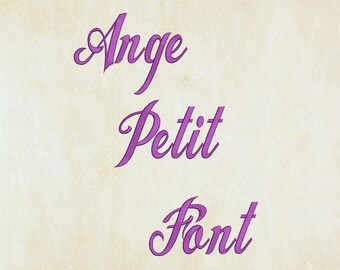 Ange Petit Embroidery Font 5 Size Embroidery Designs Fonts INSTANT DOWNLOAD