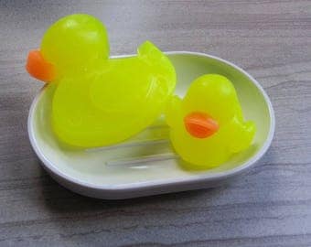 Duck Soap, Kids Gift Set, Rubber Ducky Theme, Duckie Party, Baby Animal, Bird Decoration, Custom Glycerin Soap, Unique Novelty Gift (6 oz)