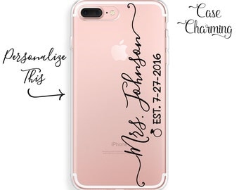 Mrs Phone Case Mrs iPhone Case Established iPhone 7 Case Bride iPhone 7 Plus Case iPhone 6 Case iPhone 6s Case iPhone 6 Plus Case iPhone SE