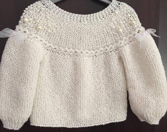 Jersey girl, white plouver with pearls