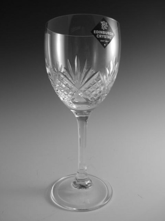 EDINBURGH Crystal KINGSTON Cut Wine Glass / Glasses 6