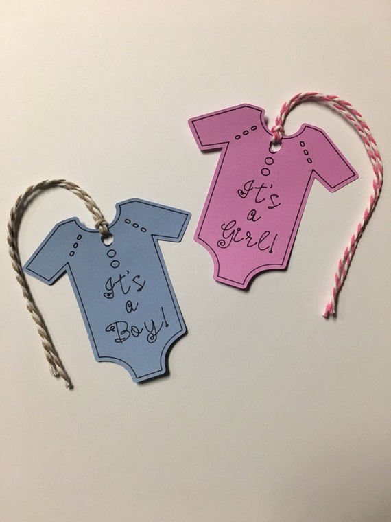 Onesie It's a Boy or It's a Girl Gift Tags