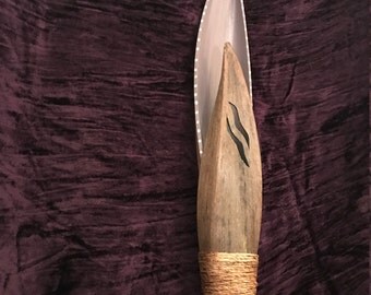 Beautiful Hand Crafted Palm Seed Pod From Bark Tribal Folk Art