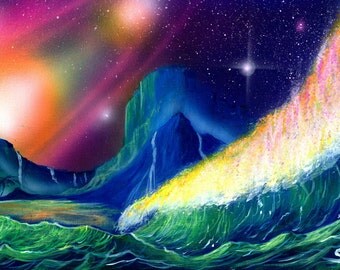 Mountain Night Lights