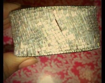 Vintage iridescent cuff