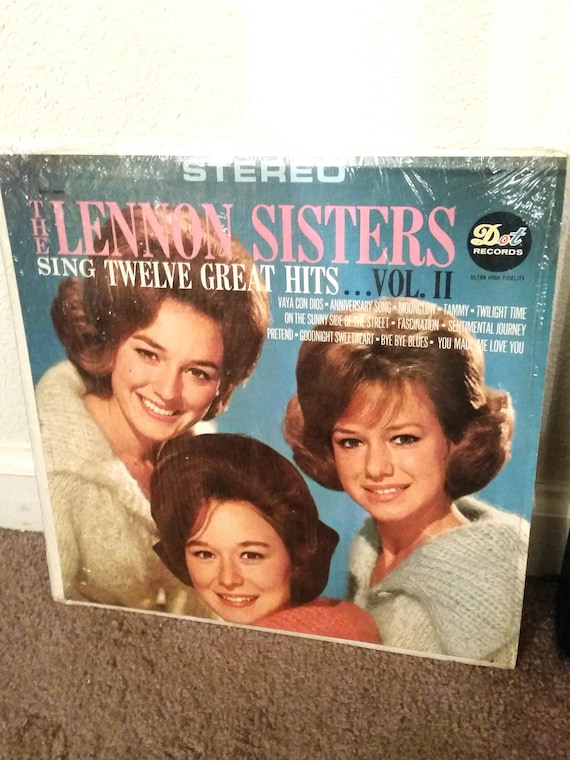 Items similar to Lennon Sisters Vinyl Record Vintage 1965 Oldies Dot ...
