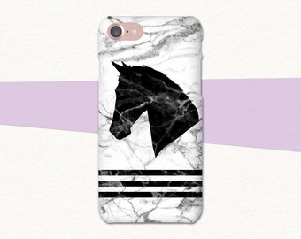Marble Horse Phone Case, Equestrian iPhone Case, Horse iPhone Case, iPhone 7 Case Horse, iPhone 6 Phone Case Horse, Gift for Horse Lover