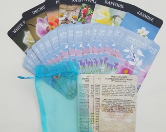 Flower Guidance Cards / Oracle Cards / Handmade Tarot Cards / 25 Card Oracle Deck / Angel Cards