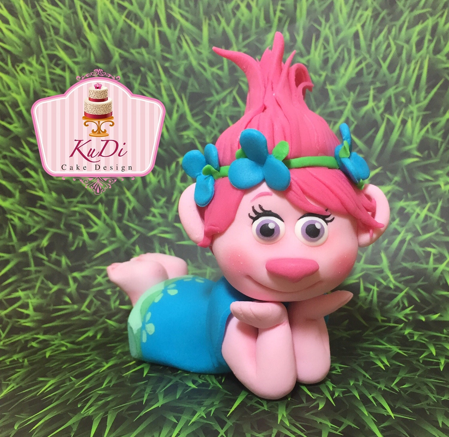 Trolls Poppy 3d Cake Topper Fondant 1108