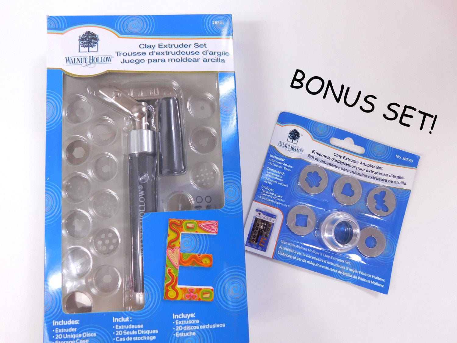 Clay Extruder Set Easy Crank Handle Clay Bonus Set Adapter Set Polymer