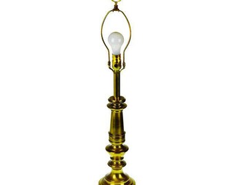 Vintage Brass Stiffel Table Lamp with Finial