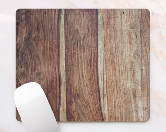 Wooden Mousepad Wood Office Decor Forest Tree Mousepad Rectangular Pad Pretty Wooden Mat Pad For Mouse Mice Pad Light Brown 6