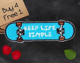 Skateboard Patches Quote Patches Iron On Patch Applique Patches For Jackets