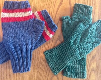 Hand Knit Fingerless Mitts