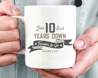 Forever To Go, Anniversary Mug, Personalized Wedding Mug, Personalized Gift, Coffee Mug, Ceramic Mug, Anniversary Gift, Couple Gift, Tea Mug