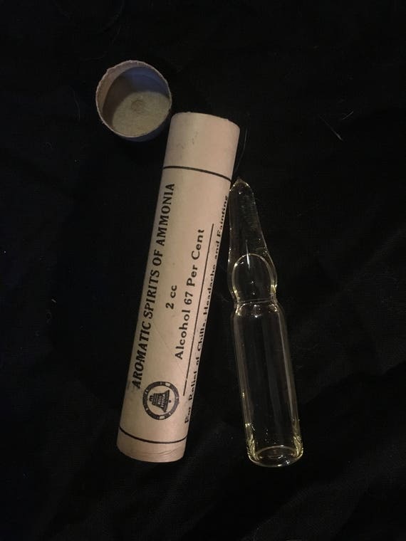 Vintage Aromatic Spirits of Ammonia Ampoules with Cases