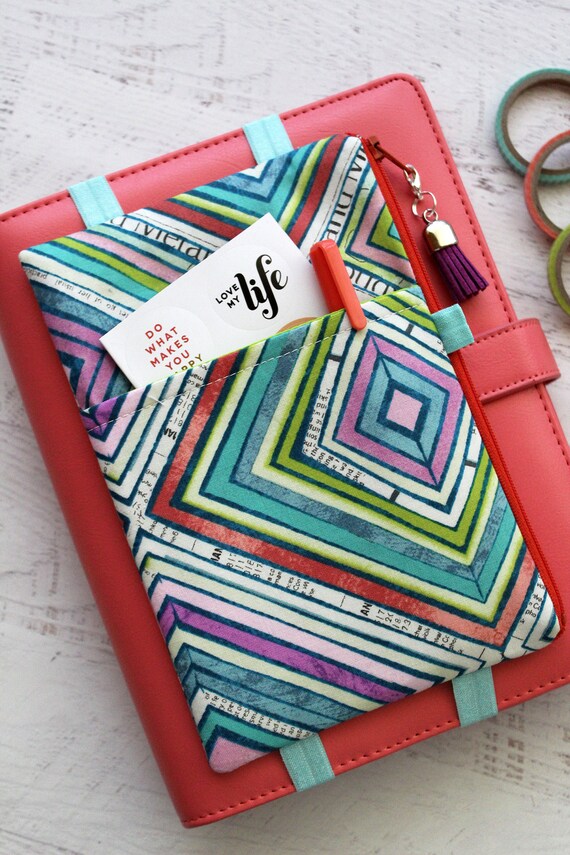 Colorful planner accessories bag planner cover pouch