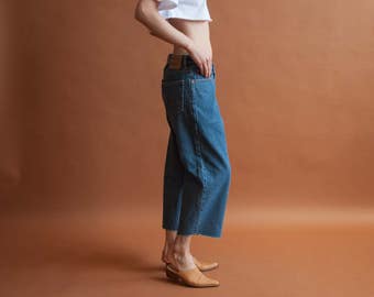 LEVIS cropped jeans / classic levis red tab 560 / vtg baggy jeans / w 30 / 1809t / B10