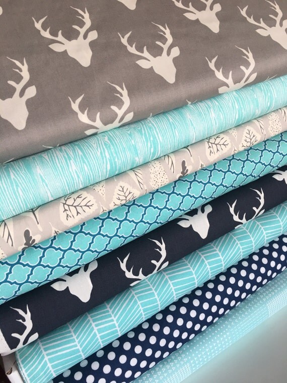 Woodland Blanket Fabric Bundle Woodland Baby Quilt by