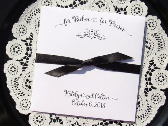 For Richer For Poorer, Wedding Favors, Lottery Ticket Wedding Favors, Unique Wedding Favors, Rehearsal Dinner Favors Il_570xn