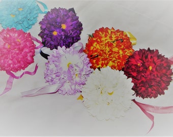 Kissing Ball 5 inch Daisy Wedding Flower Decoration Kissing Ball wedding pew decorations wedding flower balls kissing balls for weddings