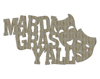 mardi gras wood signs