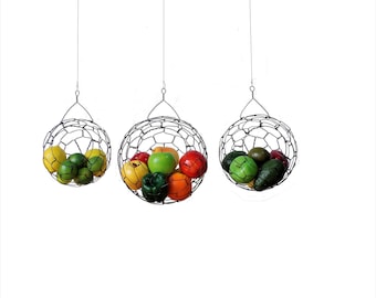 Hanging Wire Basket Sphere Set