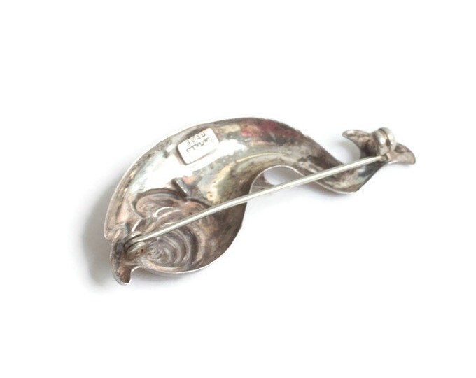 Beau Sterling Fish Brooch Pin Figural