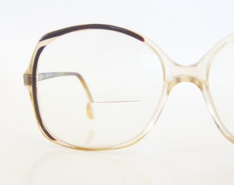1970s Womens Oversized Glasses Boho Chic Optical Frames Ladies Eyeglasses 70s Seventies Oxblood Brown Marbled Pearl Indie Hipster Chic