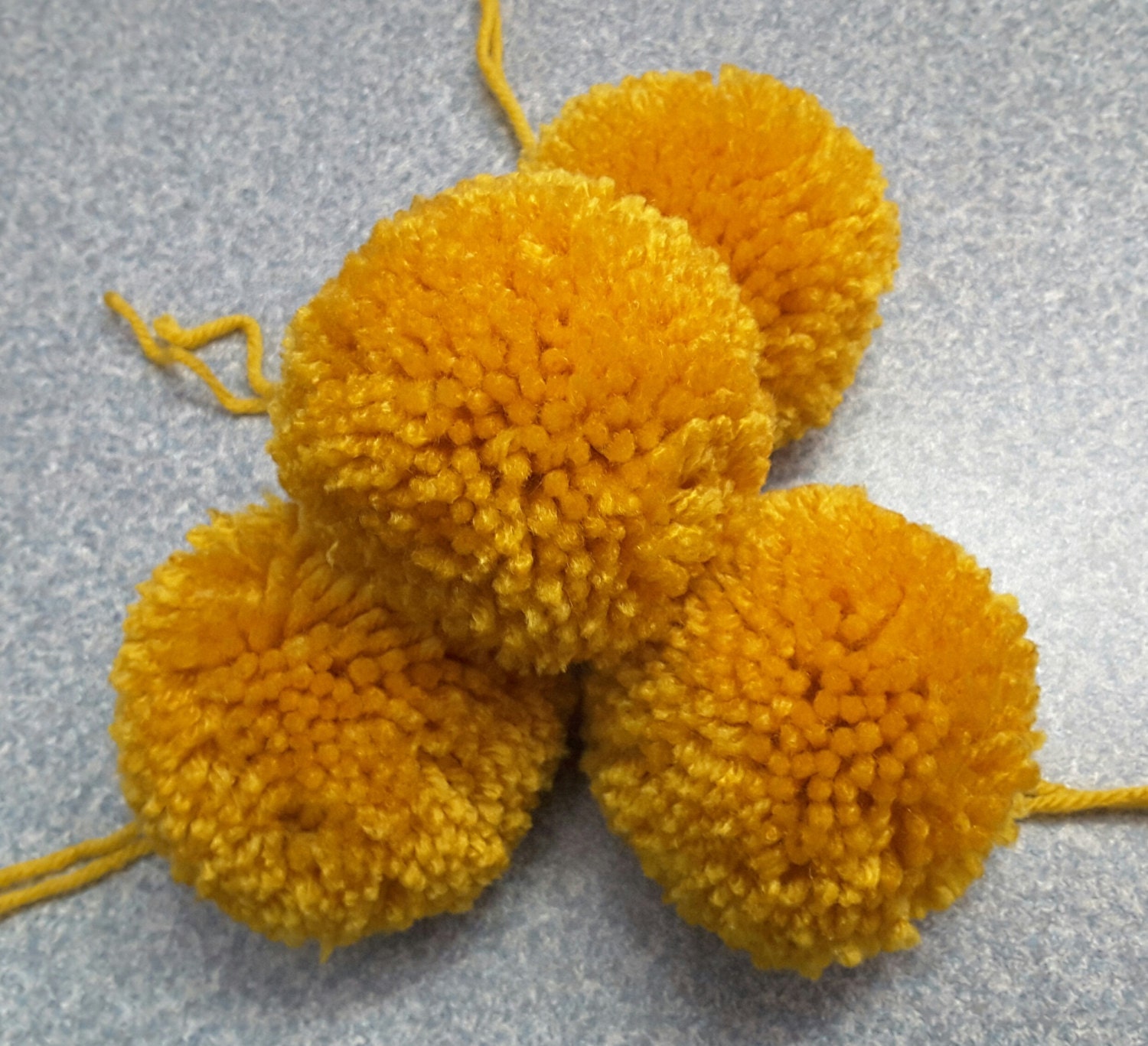 Gold Yarn Pom Poms for Costumes Headbands by DisLilTreasures