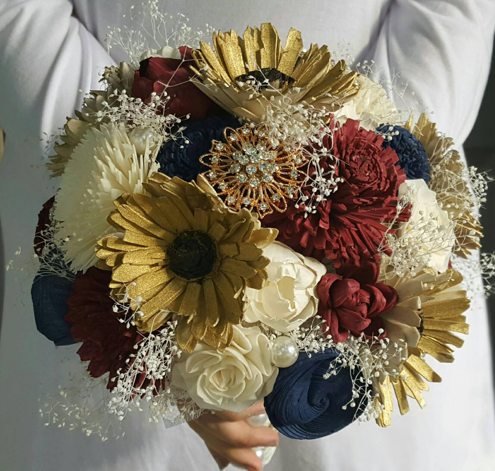 Sunflower bouquet sola flower sunflower wooden sunflower